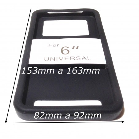 Funda 6" Silicona ajustable universal trasera