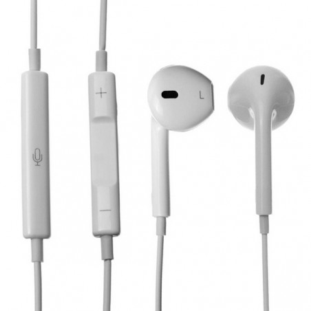 Auriculares Earpods Manos Libres Compatibles iPhone Blancos - active+