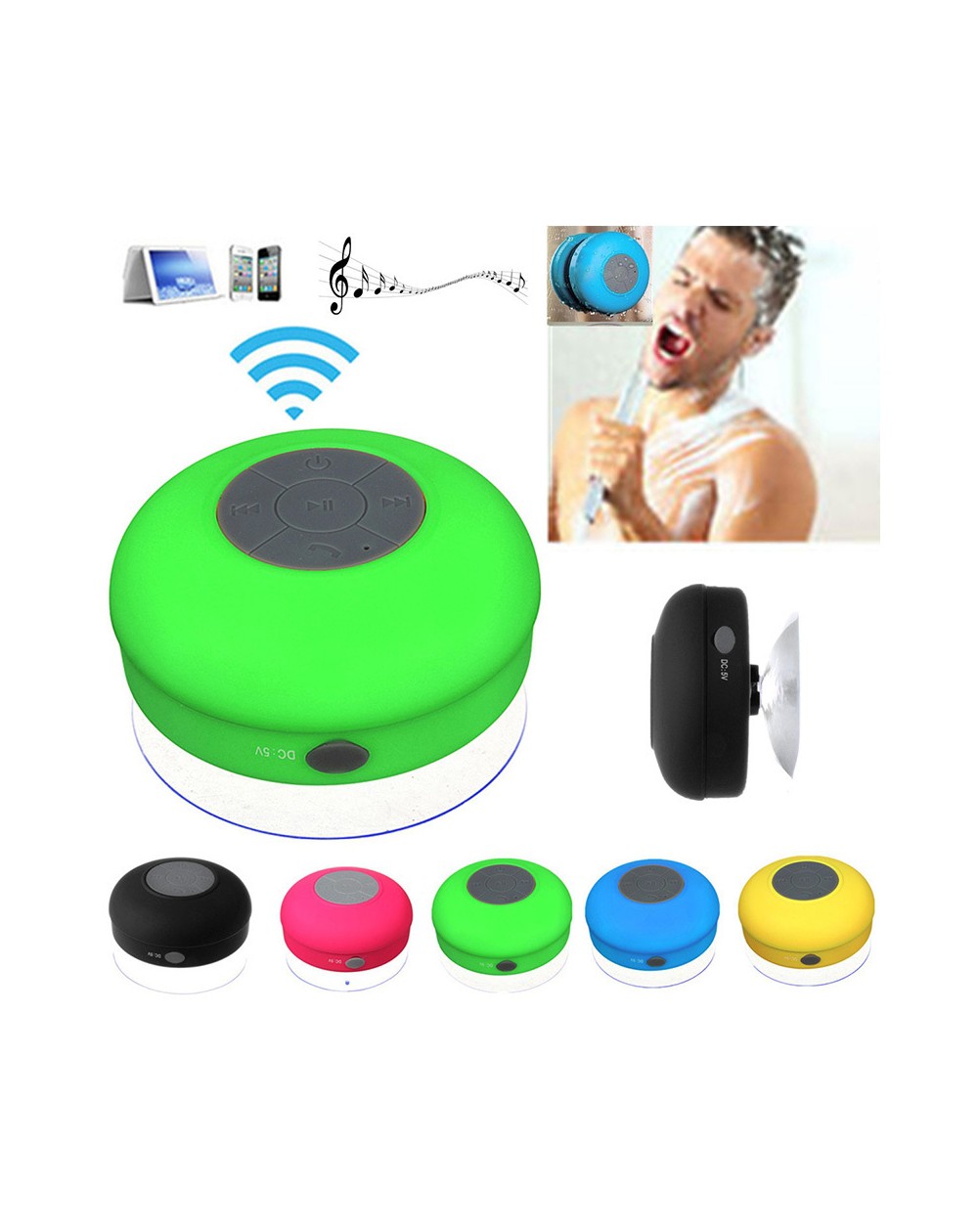 Altavoz Bluetooth Ventosa de Ducha BTS-06