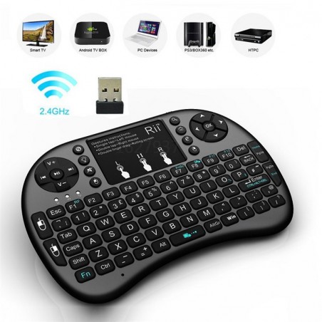 Mini Teclado Inalámbrico TouchPad Smart TV