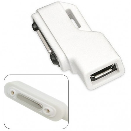 Adaptador Cargador magnético Sony Xperia Z1 Z2 Z3