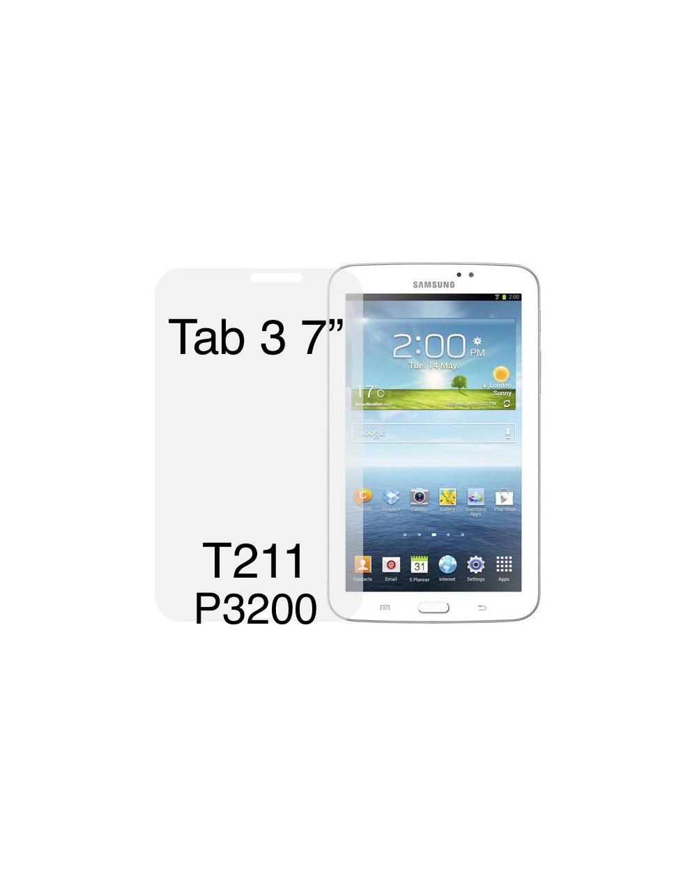 Cristal Protector Samsung Tab 3 7" T211/ P3200
