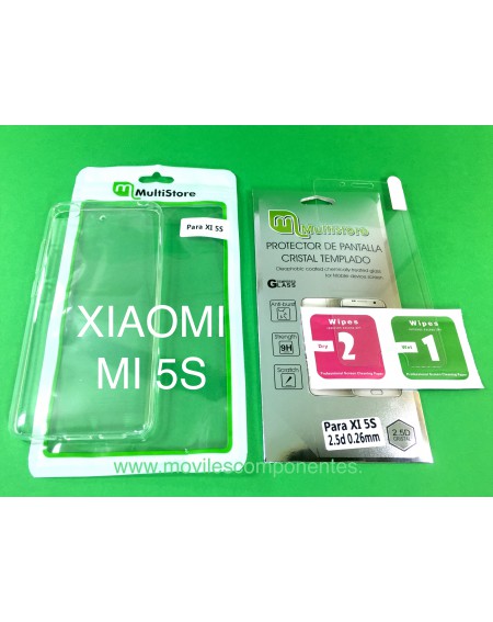 Xiaomi Mi 5S Cristal + Silicona