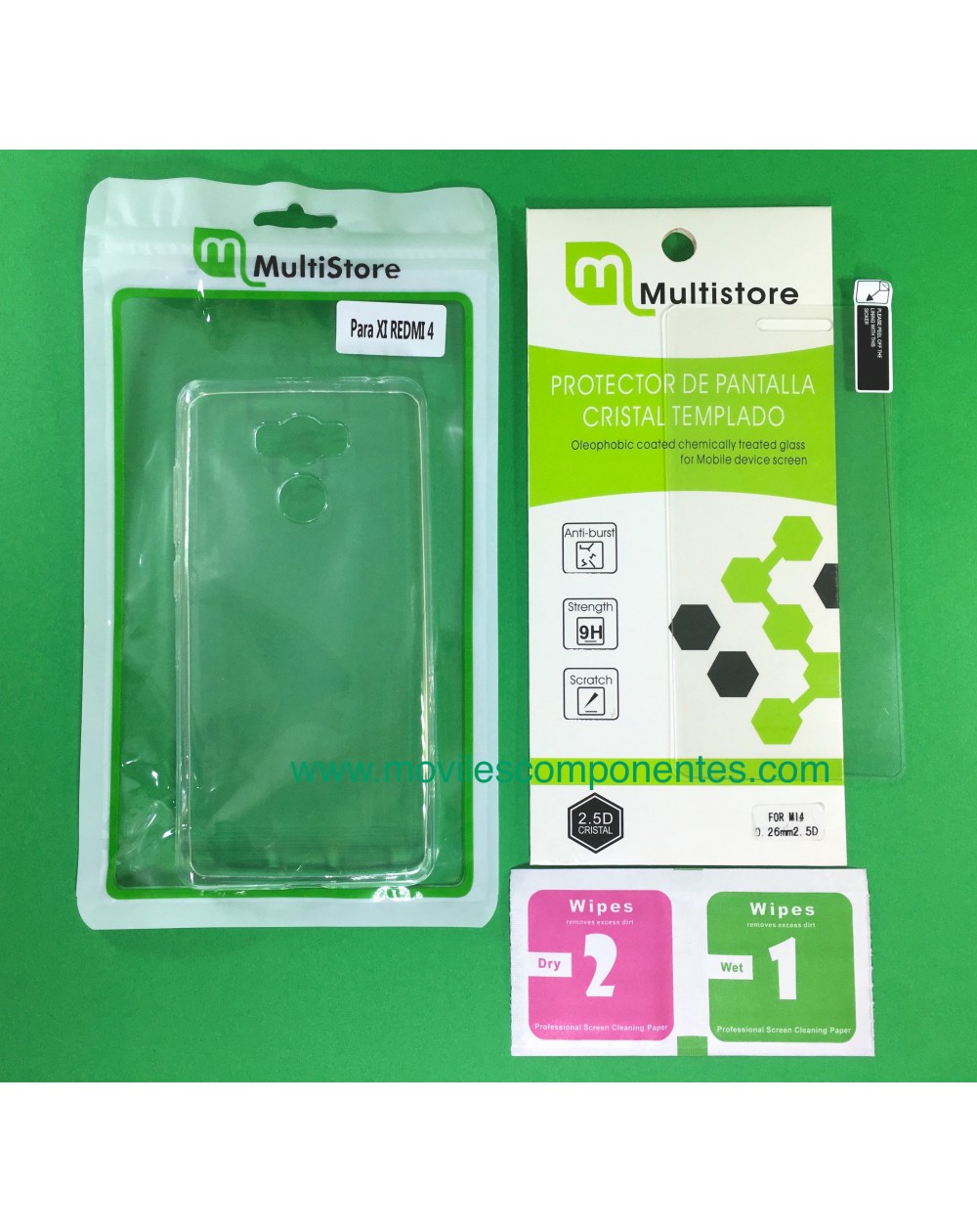Xiaomi Redmi 4 Cristal + Silicona