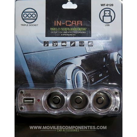 Cargador múltiple para coche