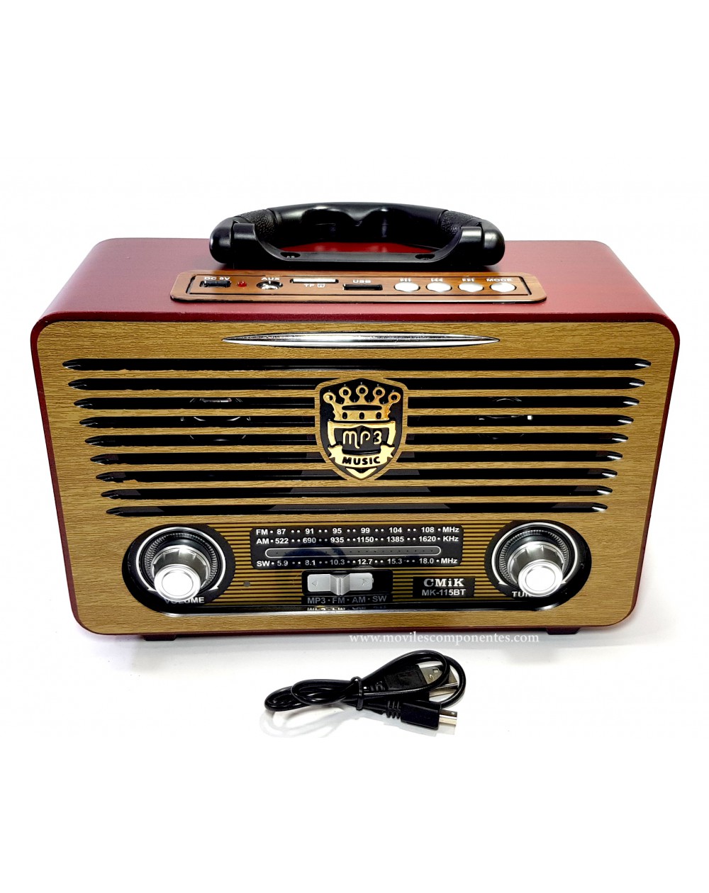 Oferta Limón bufanda Altavoz Bluetooth Vintage MK-115BT