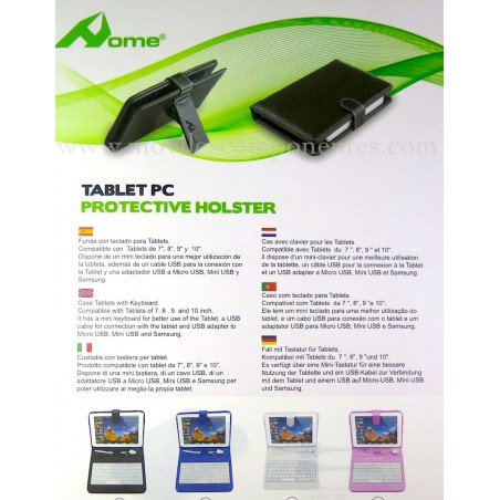 Funda/Teclado 8‘‘ universal tablets