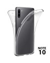 FUNDA DE SILICONA DELANTERA + TRASERA DOBLE 100% TRANSPARENTE Samsung note 10