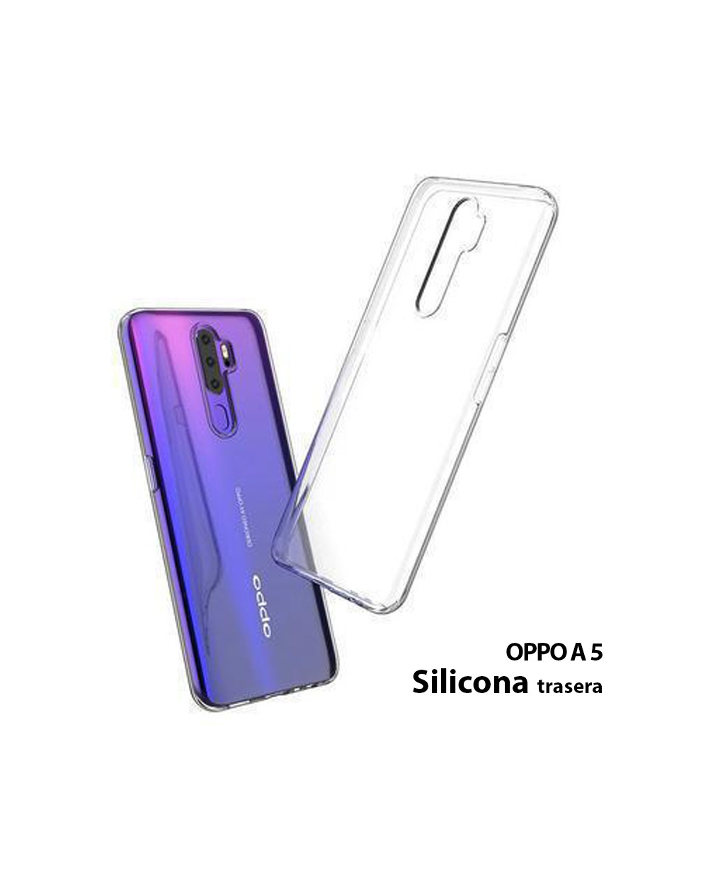Funda Silicona Trasera Transparente Oppo Reno A5