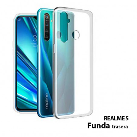 Funda Silicona Trasera Transparente Realme 5