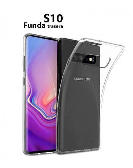 Funda Silicona Trasera Transparente Samsung S10