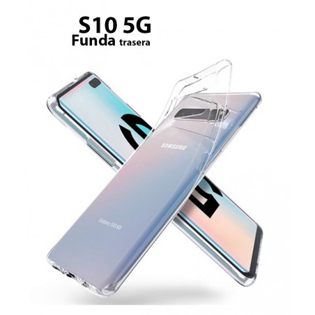 Funda Silicona Trasera Transparente Samsung S10 5G