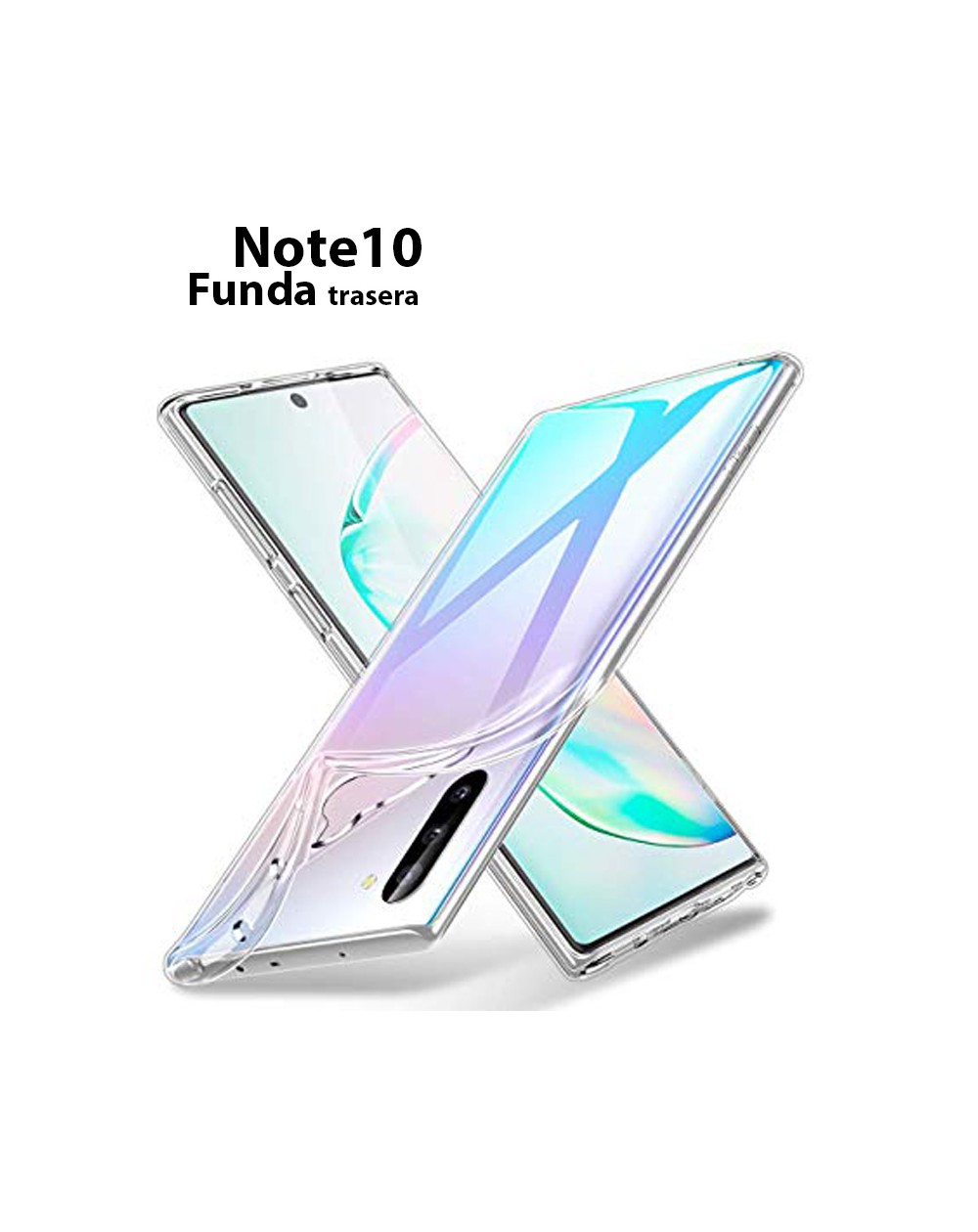 Funda Silicona Trasera Transparente Samsung Note 10