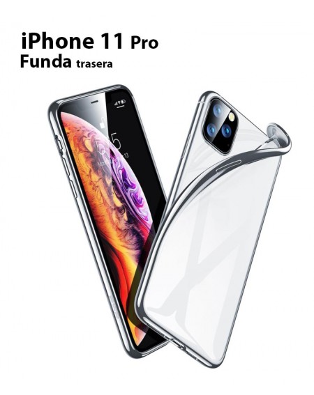 Funda Silicona Trasera Transparente iPhone 11 Pro