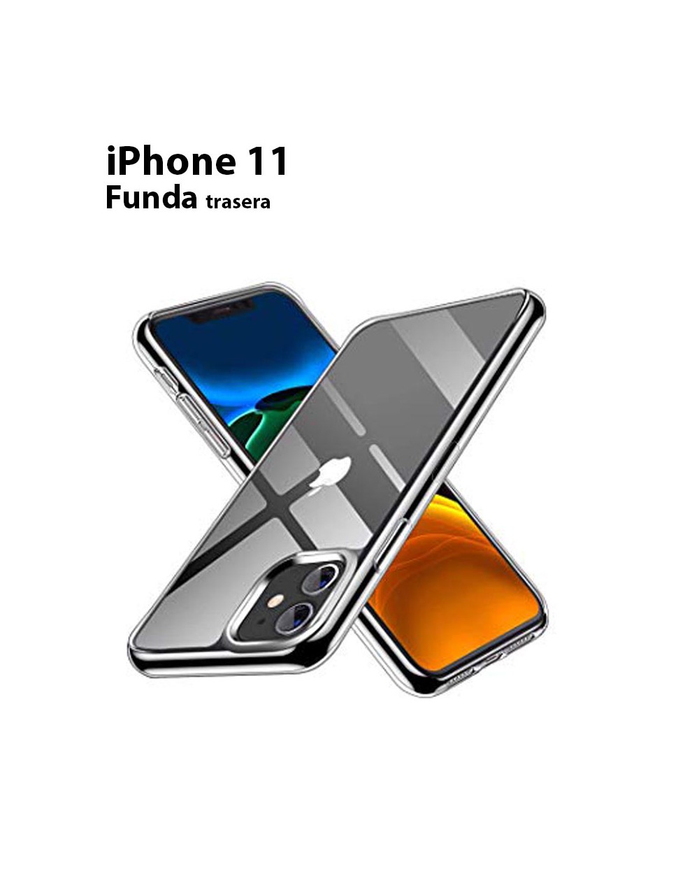 Funda Silicona Trasera Transparente iPhone 11