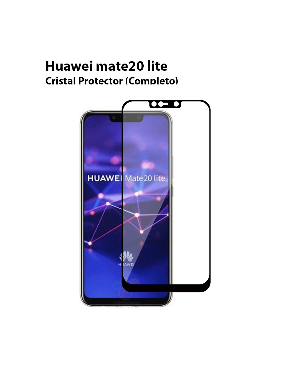 Cristal Protector Huawei Mate 20 lite (Completo)