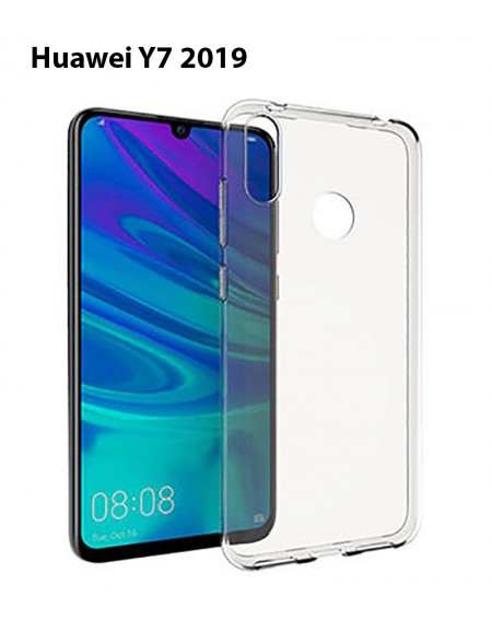 Funda Silicona Trasera Transparente Huawei Y7 2019