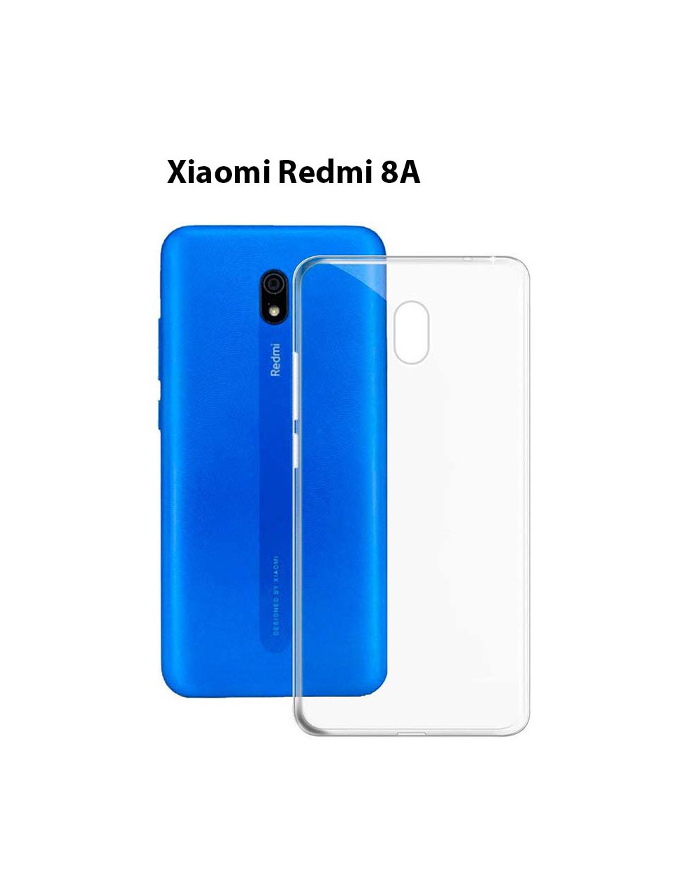 Funda Silicona Trasera Transparente Xiaomi Redmi 8A