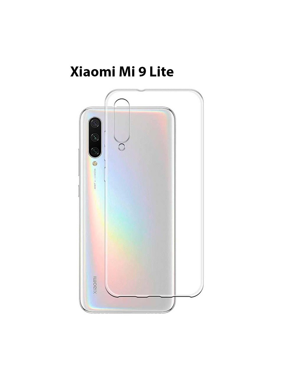 Funda Silicona Trasera Transparente Xiaomi Mi 9 Lite