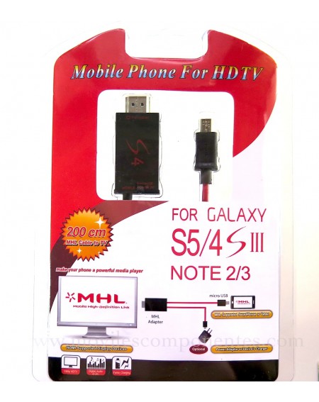 Cable MHL HDMI para Smartphones