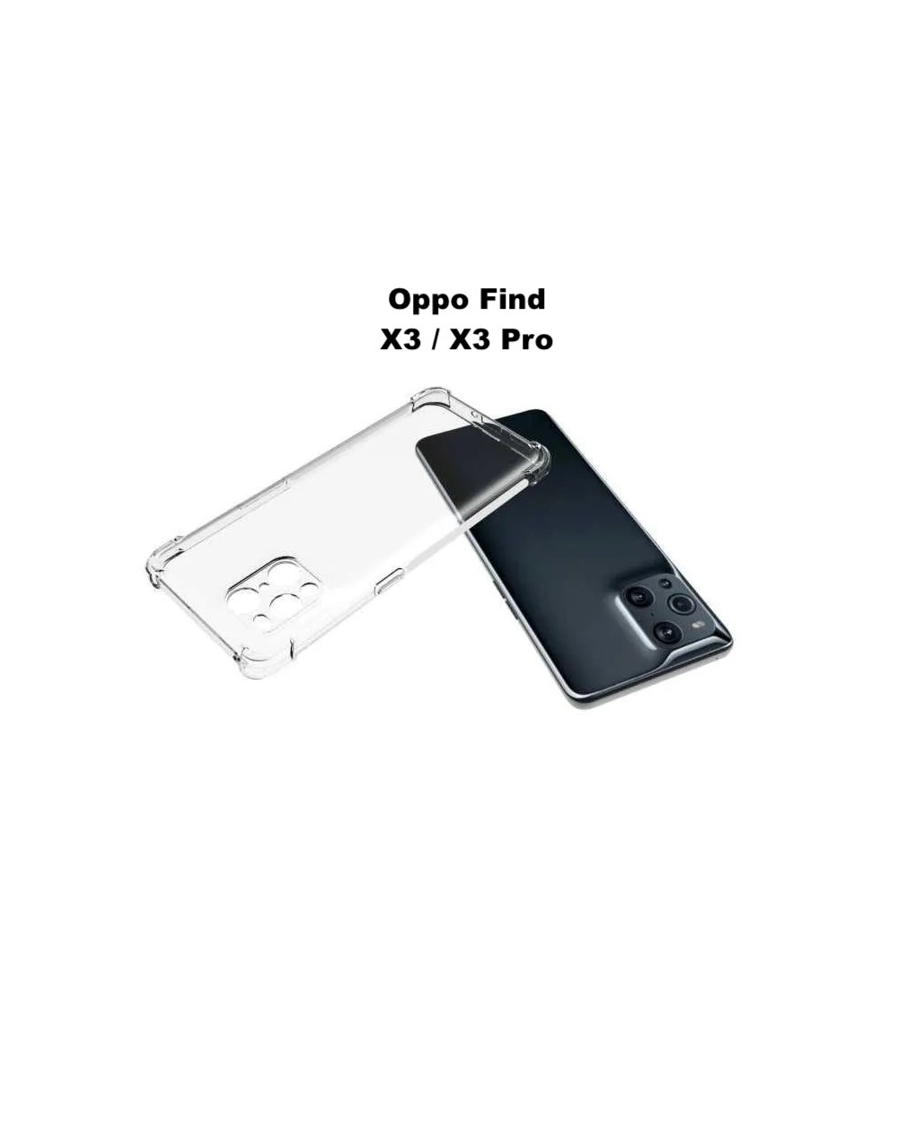 Funda Trasera Silicona Reforzada Para Oppo Find x3 / x3 pro