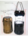 Cargador Solar Camping y Linterna 